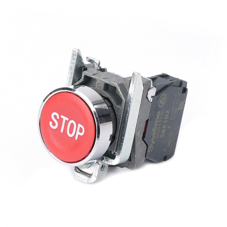 Кнопка SB4 красная "STOP" (1НЗ) Systeme Electric