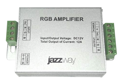 Усилитель для светодиодной ленты IP20 144 Вт 105х65х24 Jazzway