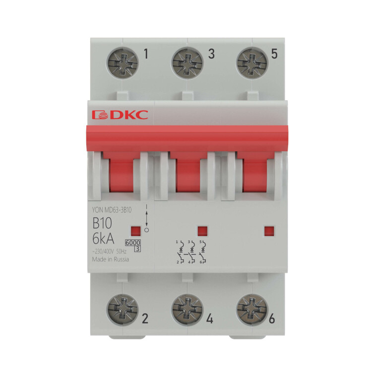 Выключатель автомат. 3-пол. (3P)  50А C  6кА YON MD63 ДКС