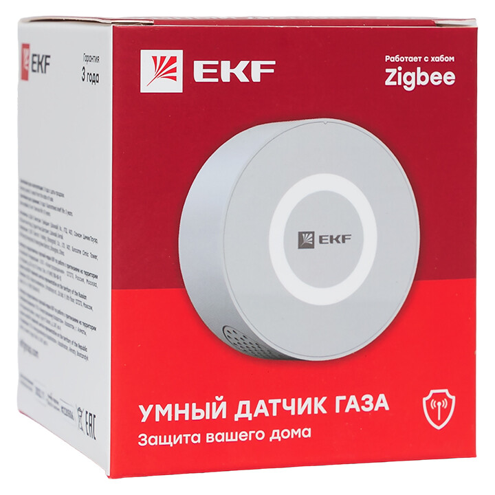 Датчик газа умный Wi-Fi ZigBee EKF Connect