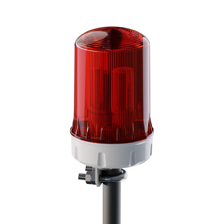 Светильник сигнальный (без лампы) Е27 красный 230В IP65 на трубу прибор ZOM-01 Navigator