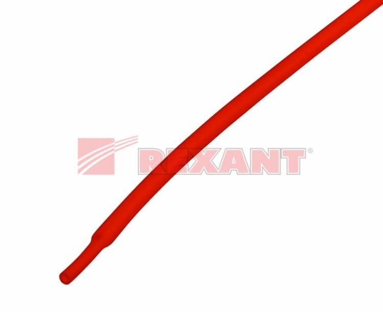 Трубка термоусаживаемая  2/1 мм красная  REXANT