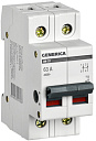 Выключатель нагрузки (мини-рубильник) ВН-32 2Р 63А GENERICA-Модульные выключатели нагрузки - купить по низкой цене в интернет-магазине, характеристики, отзывы | АВС-электро