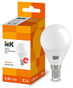 Лампа светодиод. (LED) Шар Е14  5Вт 450лм 3000К 230В матов. IEK-Лампы светодиодные - купить по низкой цене в интернет-магазине, характеристики, отзывы | АВС-электро