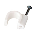 Скоба пластиковая с гвоздем для круглого кабеля 14мм (уп.=50шт.) Rexant-Пластиковые скобы с гвоздем - купить по низкой цене в интернет-магазине, характеристики, отзывы | АВС-электро