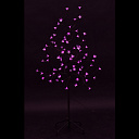 РАСПРОДАЖА Дерево комнатное "Сакура", коричн. цвет ствола и веток, высота 1.2 метра, 80 LED розового-