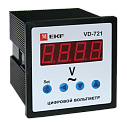 VD-721 Вольтметр цифровой на панель (72х72) однофазный EKF PROxima-Вольтметры щитовые - купить по низкой цене в интернет-магазине, характеристики, отзывы | АВС-электро