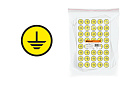 Символ "Заземление" 20х20мм TDM-Наклейки и информационные таблички - купить по низкой цене в интернет-магазине, характеристики, отзывы | АВС-электро
