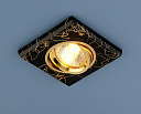 Светильник (ГЛН) 2080 MR16 35Вт G5.3 12В BK/GD черный/золото Электростандарт-