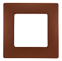 Рамка 1-мест. какао Etika-Рамки для ЭУИ - купить по низкой цене в интернет-магазине, характеристики, отзывы | АВС-электро
