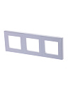 Рамка 3-мест. белый/ледяной LEVIT-Рамки для ЭУИ - купить по низкой цене в интернет-магазине, характеристики, отзывы | АВС-электро