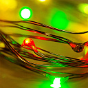 РАСПРОДАЖА Гирлянда «Роса» 2 м, 20 LED, цвет свечения мультиколор NEON-NIGHT-Светотехника - купить по низкой цене в интернет-магазине, характеристики, отзывы | АВС-электро