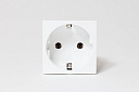 Розетка электрическая 2К+З (белый)с защитными шторками-Розетки штепсельные (силовые) - купить по низкой цене в интернет-магазине, характеристики, отзывы | АВС-электро